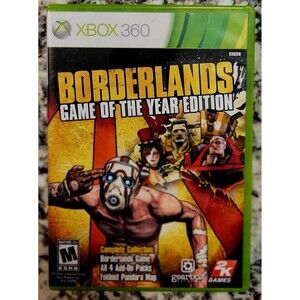 Borderlands Game of the Year Edition (Microsoft Xbox 360) Complete/ Tested/ Mint